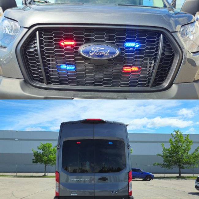 emergency vehicle LED strobe lights