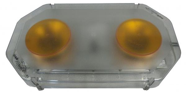 Dual Clear Beacons - 18 Flash Patterns - D and R Electronics